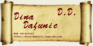 Dina Dafunić vizit kartica